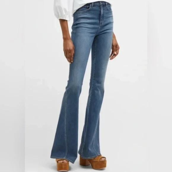 NWT Veronica Beard Women’s 27 Sheridan Exaggerated Flare High Rise Bell Bottom - Picture 1 of 12